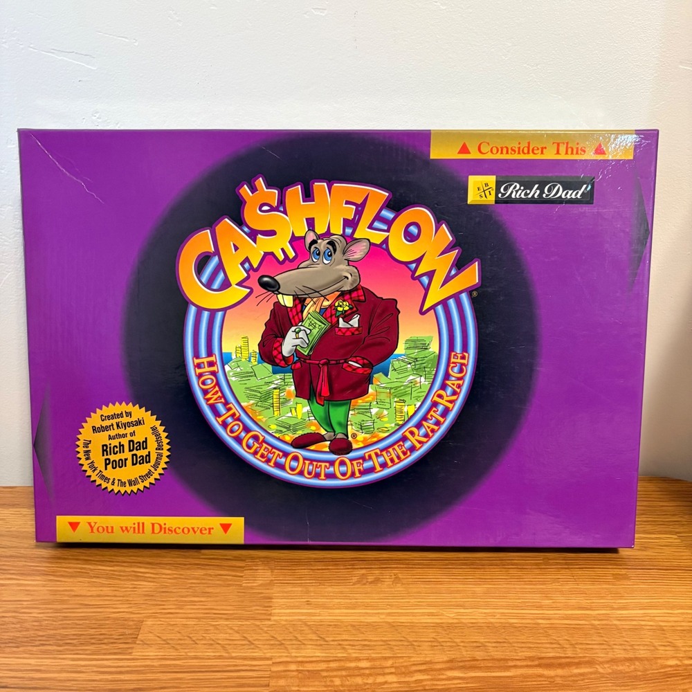 Rich Dad Cashflow 101 Board Game Financial Literacy Investing Strategy Game Used